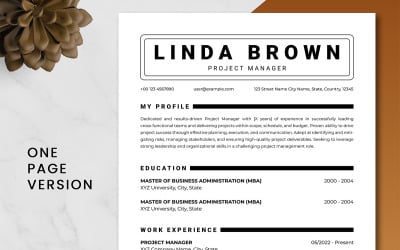 Project Manager Resume Template Word