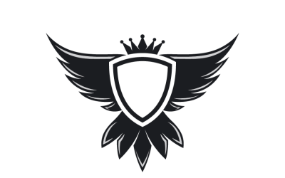 Shield and Wing Logo Template
