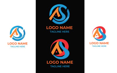 Vs Letter Unique Design Logo Template