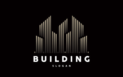 Gebäude Real Apartment Construction Logo Premium V3