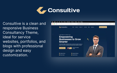 Consultivo – O tema de consultoria empresarial inteligente para marcas modernas