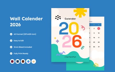 Kids Activity Wall Calendar 2026