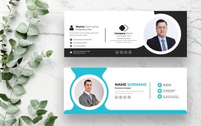 Modern e-postsignaturmalldesign Ver-8