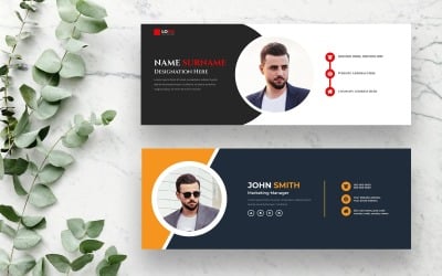 Modern Email Signature Template Design Ver-7