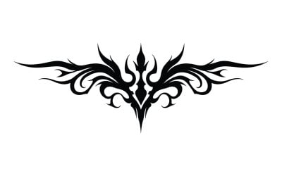 Modern tribal tatuering vektor svart spår