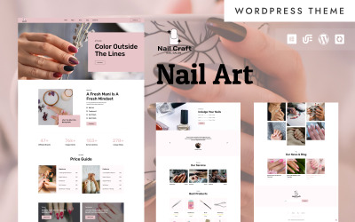 Nail Craft - Салон нігтів з чудовими віджетами WooCommerce WordPress Elementor тема