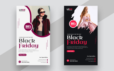 Plantilla de historia para redes sociales de Black Friday (versión 4)