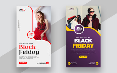 Plantilla de historia para redes sociales de Black Friday (versión 5)