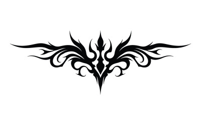 Tatuaggio tribale moderno vettoriale traccia nera