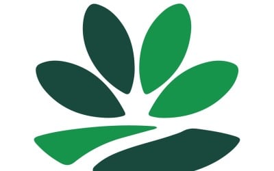 En minimalistisk logotypdesign för en vintergröna
