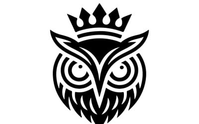 Une icône de visage de hibou pour un logo