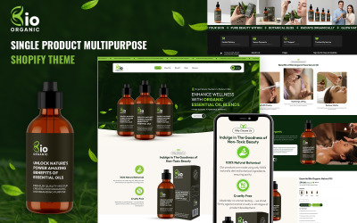 Bio Organic - Tema Shopify multiuso per prodotto singolo