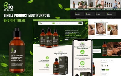 Bio Organic - Víceúčelová Shopify šablona pro jeden produkt
