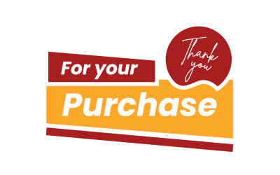 "Thank You For Your Purchase" Marketing Vector Template Illustration