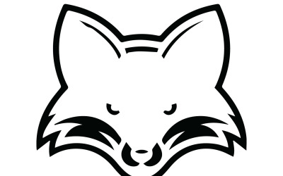 A fox design vector art illustration