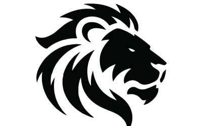 A lion head vector art illustration