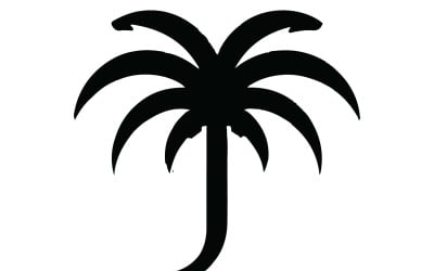 A plam tree vector art illustration