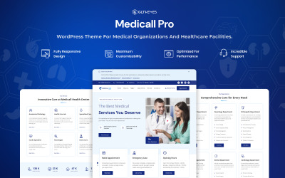 Medicall Pro - víceúčelová responzivní lékařská šablona