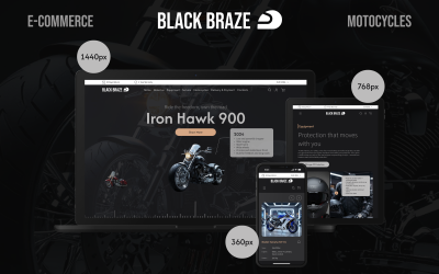 Black Braze – E-commerce motocyklowy
