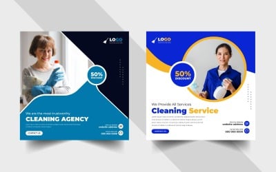 Cleaning Service Social Media Post Template Ver-3