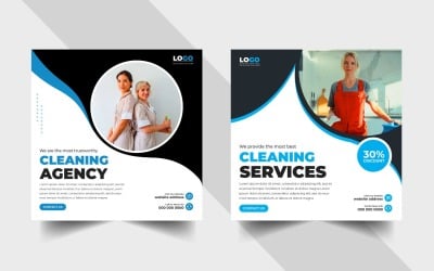 Cleaning Service Social Media Post Template Ver-4