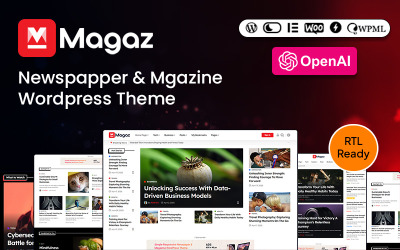 Magaz | Nyheter Tidskrift Blogg WordPress-tema