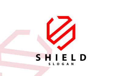 Simple Security Shield Logo Design Vector V1