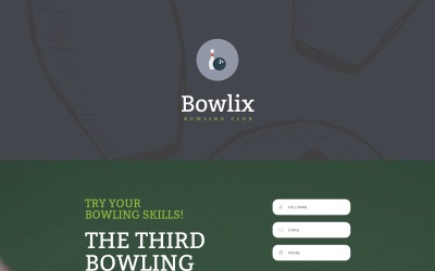 Bowling Duyarlı Açılış Sayfası Şablonu
