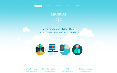 "Hosting Drupal Template" thème Drupal adaptatif #54609