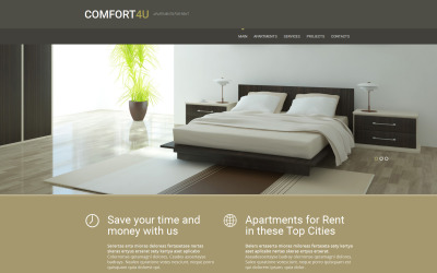Modello Moto CMS 3 Responsive #54629 per Un Sito di Agenzia Immobiliare