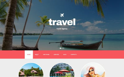 Modelo de Drupal responsivo para agência de viagens