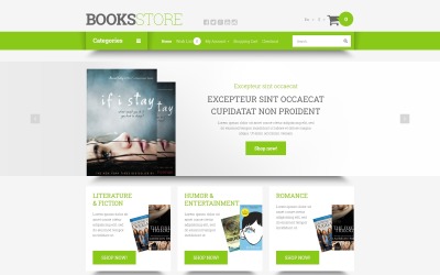 Online-Literaturbestellungen OpenCart-Vorlage