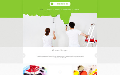 Painting Company Responsive Moto CMS 3 Template