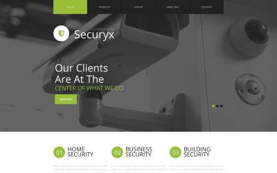 Premium Security Moto CMS HTML Template #54673