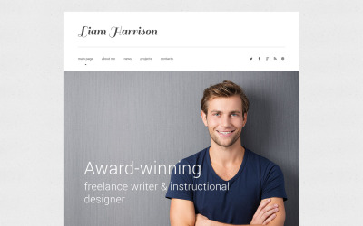 Responsive Yazar Web Sitesi #54686