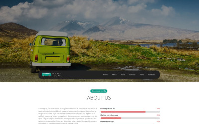 Responsivt Pro Travel Website Hemsidemall #54655