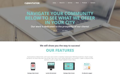 Responsywny szablon Joomla Powerful Communications #54652