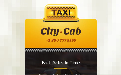 Шаблон інформаційного бюлетеня таксі