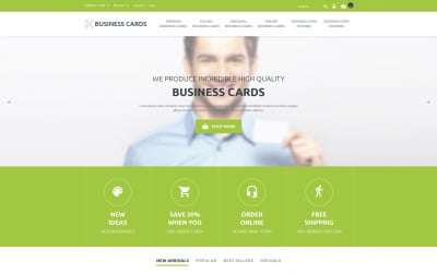 Szablon Business Cards Store PrestaShop