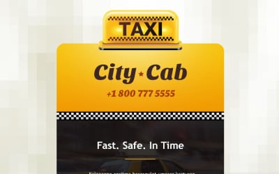 Taxi reagující šablona zpravodaje
