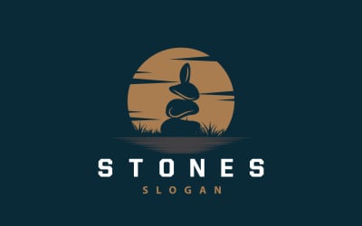 Logo Stone Premium Design Vector V12