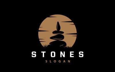 Logo Stone Premium Design Vector V9