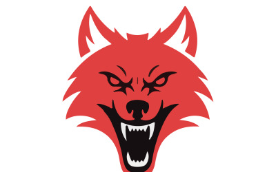 A logo design for red wolf