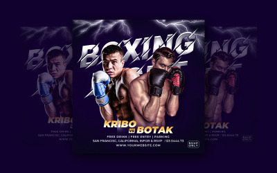 Boxing Social Media Post  Template