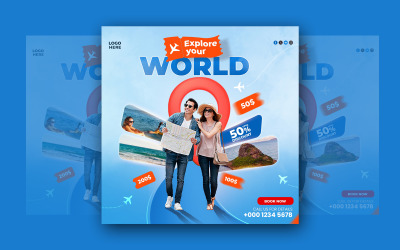 Tour And Travel Social Media Template