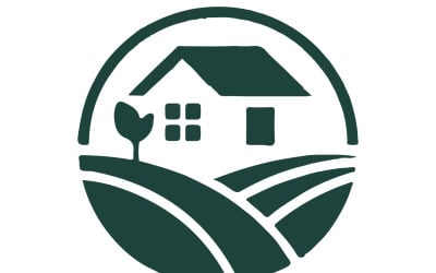 A house design vector art illustration