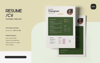 Creative Modern Resume/CV – Vol. 345