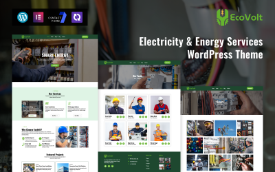 EcoVolt – Tema WordPress para Serviços de Eletricidade e Energia