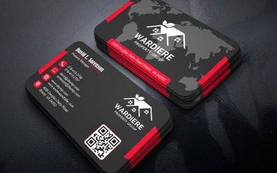 Minimalistisk mångsidig visitkortsmall | Redigerbar PSD Photoshop
