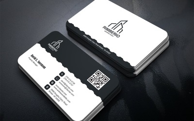Minimalistisk visitkortsmall PSD Multifunktionell Photoshop-design